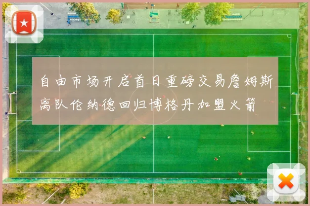 自由市场开启首日重磅交易詹姆斯离队伦纳德回归博格丹加盟火箭